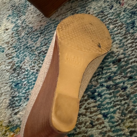 Preloved Stuart Weitzman peep toe wedge, size 7 - Picture 4 of 4